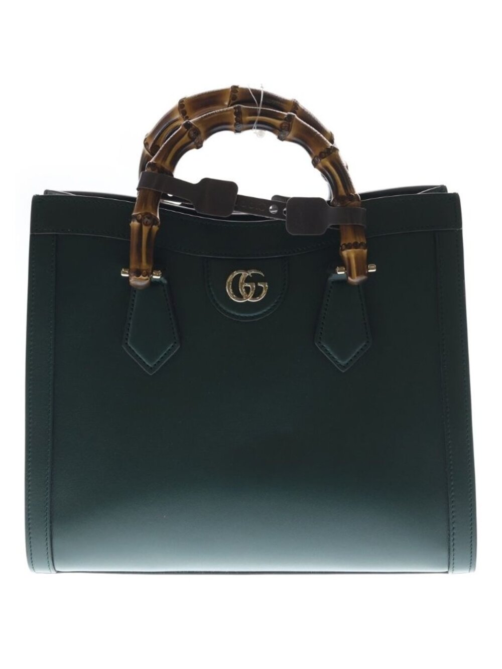 Gucci Diana 2-Way Back Bamboo Leather Green Handbag
